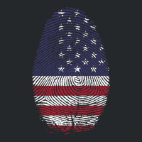 Usa Flag Finger Print Crewneck Sweatshirt | Artistshot