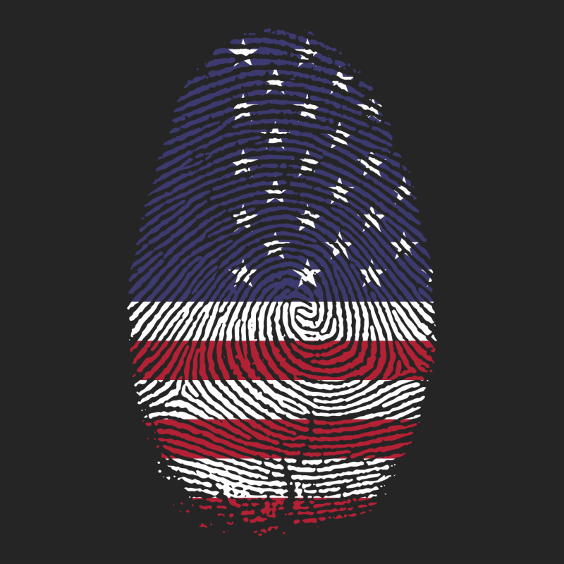 Usa Flag Finger Print Unisex Hoodie by Chiks | Artistshot