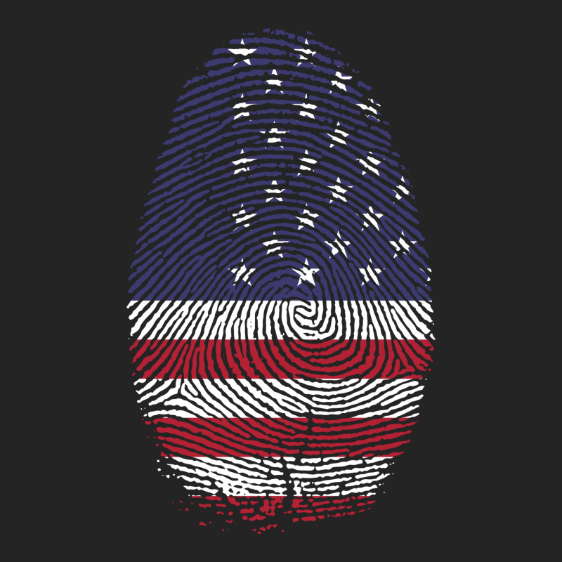 Usa Flag Finger Print 3/4 Sleeve Shirt by Chiks | Artistshot