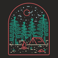 Camping Ladies Fitted T-shirt | Artistshot