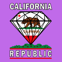 California Diamond Republic Silver Rectangle Keychain | Artistshot