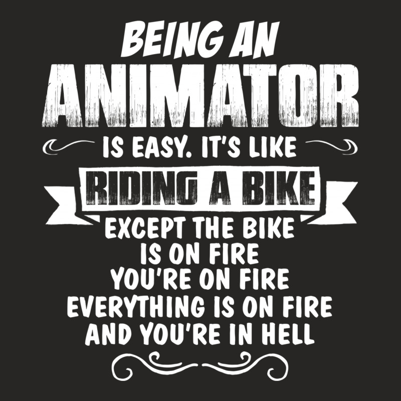 Being An Animator Ladies Fitted T-Shirt by tshiart | Artistshot