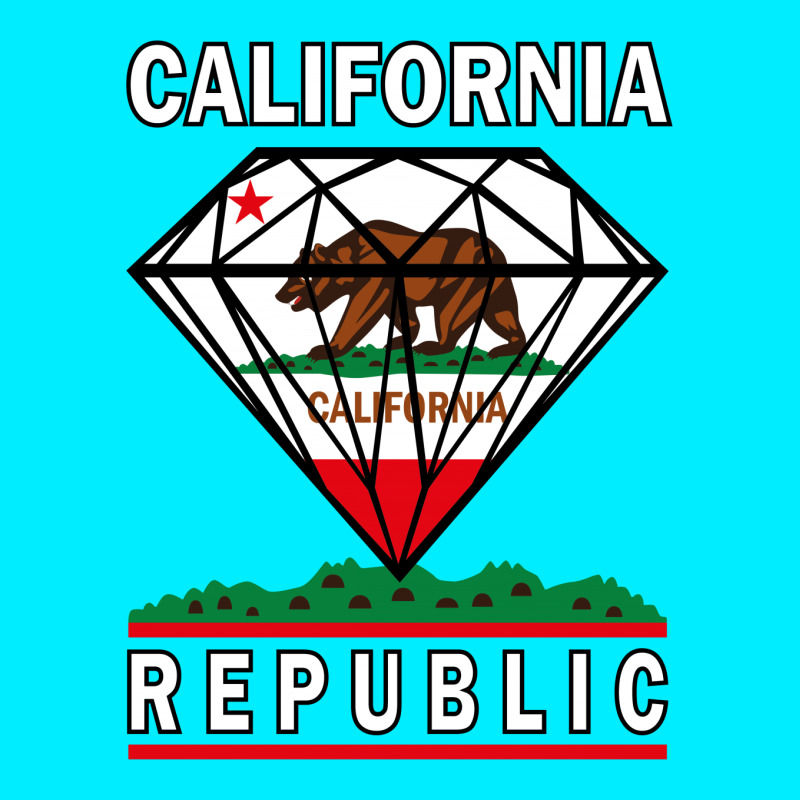 California Diamond Republic Frp Square Keychain | Artistshot