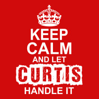 Keep Calm And Let Curtis Handle It Silver Oval Keychain | Artistshot