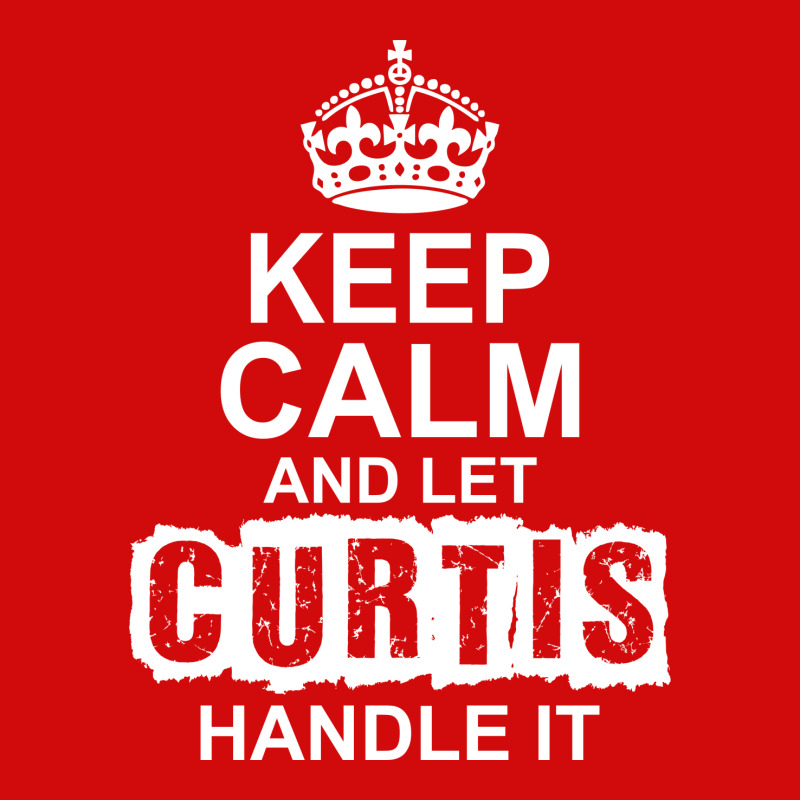 Keep Calm And Let Curtis Handle It Silver Oval Keychain | Artistshot