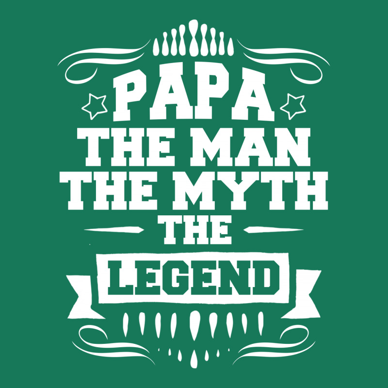 Papa The Man The Myth The Legend Silver Oval Keychain | Artistshot