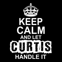 Keep Calm And Let Curtis Handle It Silver Rectangle Keychain | Artistshot