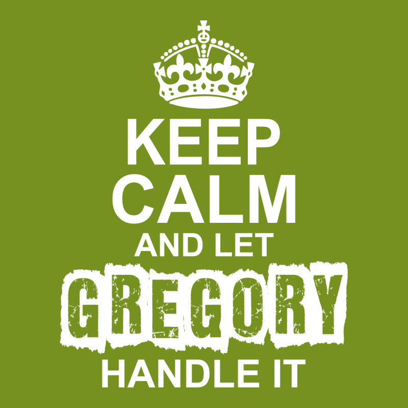 Keep Calm And Let Gregory Handle It Silver Rectangle Keychain | Artistshot