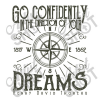 Go Confidently In The Direction Of Your Dreams, Vintage Retro Design V-neck Tee | Artistshot