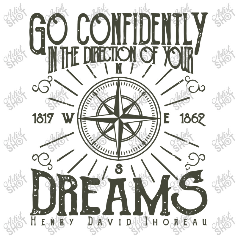 Go Confidently In The Direction Of Your Dreams, Vintage Retro Design V-neck Tee | Artistshot