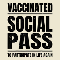 Vaccinated   Social Pass   Vaccine   Vaccination   Club Pub T Shirt Cropped Hoodie | Artistshot