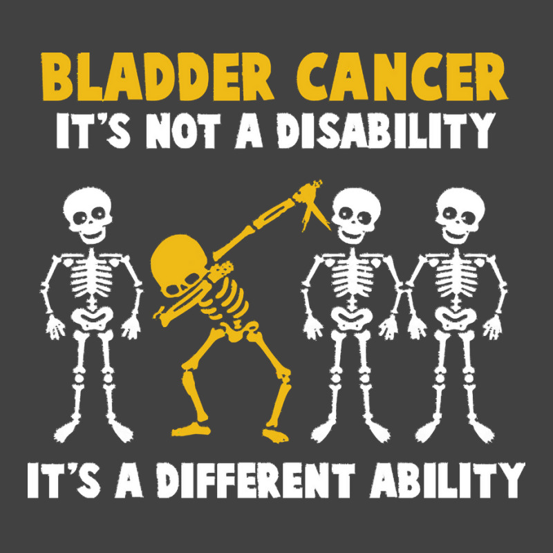 Bladder Cancer T  Shirt Bladder Cancer Awareness It's Not A Disability Vintage T-Shirt by rico96716 | Artistshot