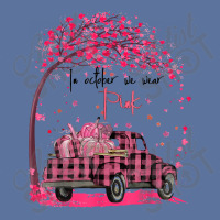 In October We Wear Pink Truck Pumpkin Breast Cancer Lightweight Hoodie | Artistshot