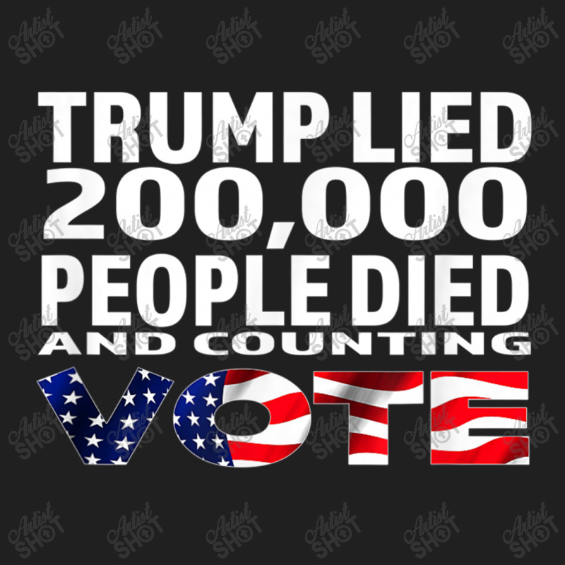 Trump Lied 200,000 People Died And Counting Ladies Polo Shirt by kakashop | Artistshot