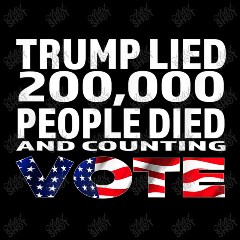 Trump Lied 200,000 People Died And Counting Maternity Scoop Neck T-shirt by kakashop | Artistshot