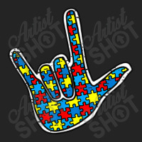 Asl Love Sign Language Autism Gift Awareness Support Autism 3/4 Sleeve Shirt | Artistshot