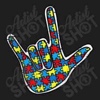 Asl Love Sign Language Autism Gift Awareness Support Autism Classic T-shirt | Artistshot