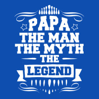 Papa The Man The Myth The Legend White Round Keychain | Artistshot