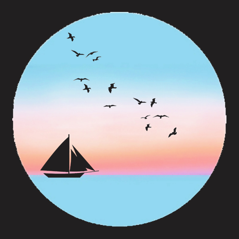 Sailboat T  Shirt Sailing Into The Sunset T  Shirt T-shirt | Artistshot