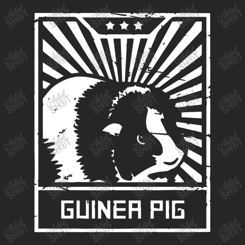 Guinea Pig Propaganda Poster Ladies Fitted T-Shirt by gunungduwure | Artistshot