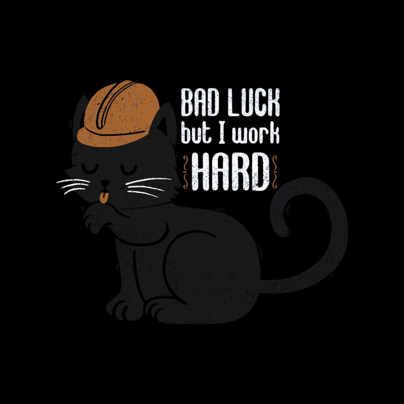 Bad Luck But I Work Hard V-neck Tee | Artistshot