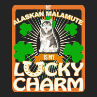 Alaskan Malamute T  Shirt My Alaskan Malamute Is My Lucky Charm   Gift 3/4 Sleeve Shirt | Artistshot