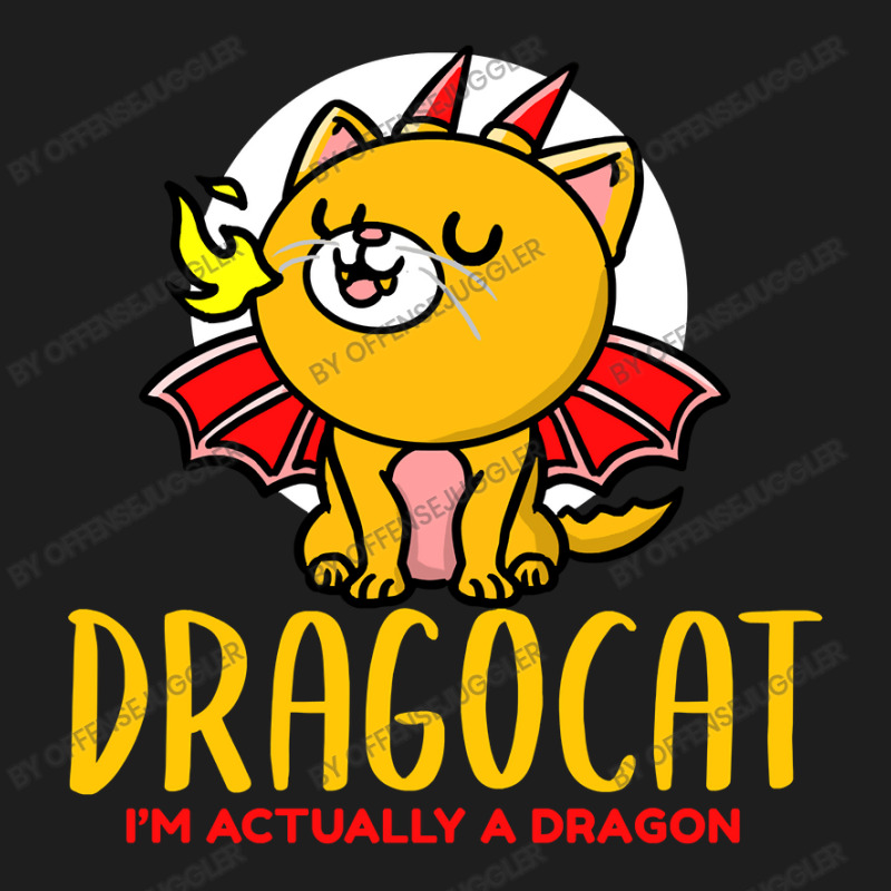 Cat Kitty Dragon Cat Cute Black Cat Classic T-shirt by offensejuggler | Artistshot