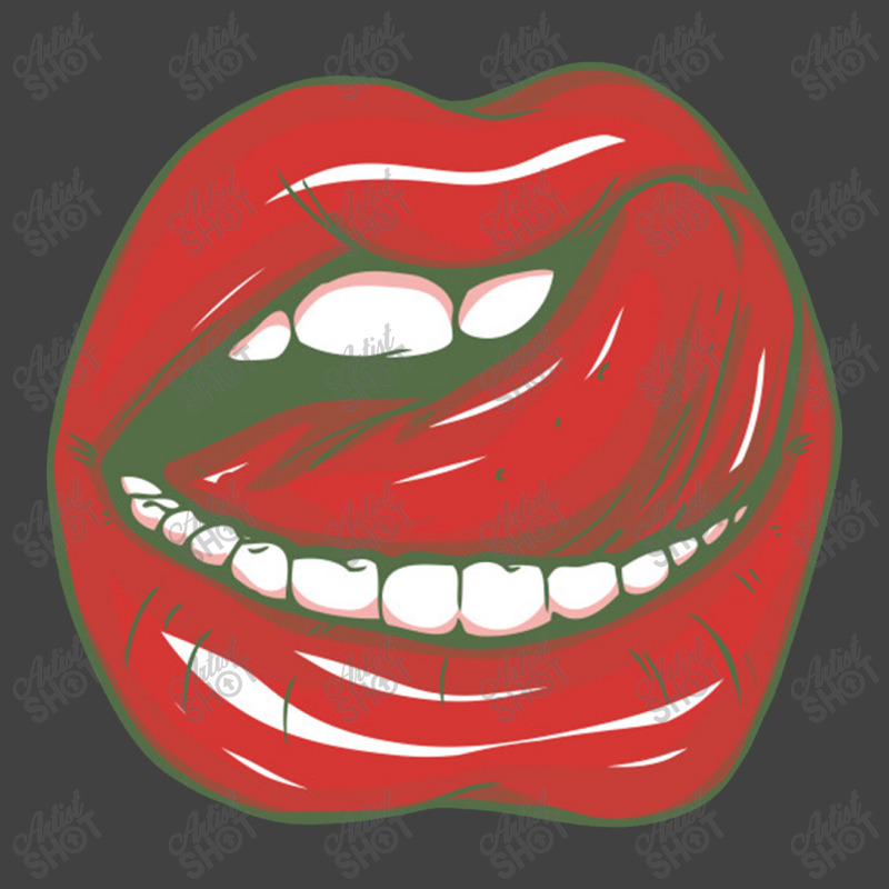 Sexy Tongue Licking Its Lips Vintage T-Shirt by yaktubu | Artistshot