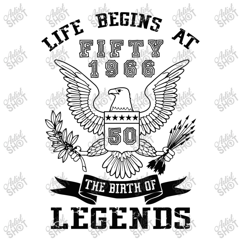 Life Begins At Fifty 1966 The Birth Of Legends V-neck Tee | Artistshot