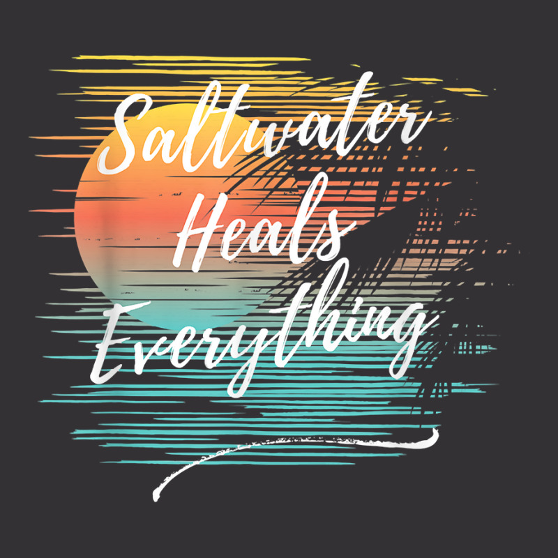 Saltwater Heals Everything, Cool Unique Beach Fun Ocean T Shirt Vintage Short by kadejahdomenick | Artistshot