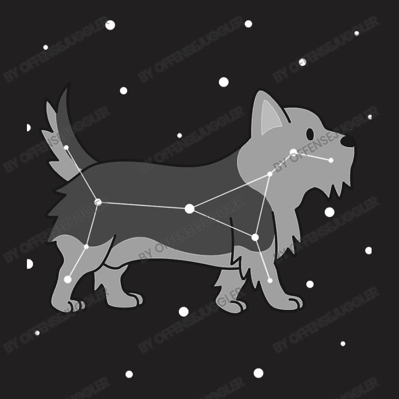 Dog Yorkshire Terrier Constellation Puppy Animal T-shirt | Artistshot