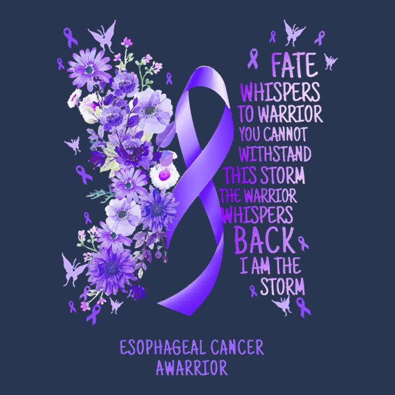 Esophageal Cancer T Shirtesophageal Cancer Warrior I Am The Storm Esop Ladies Denim Jacket by rico96716 | Artistshot