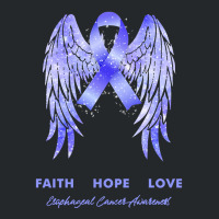 Esophageal Cancer T Shirtfaith Hope Love Esophageal Cancer Awareness W Crewneck Sweatshirt | Artistshot