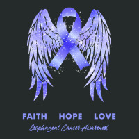 Esophageal Cancer T Shirtfaith Hope Love Esophageal Cancer Awareness W Women's Triblend Scoop T-shirt | Artistshot