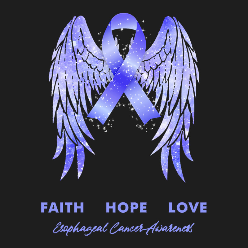 Esophageal Cancer T Shirtfaith Hope Love Esophageal Cancer Awareness W Classic T-shirt by rico96716 | Artistshot