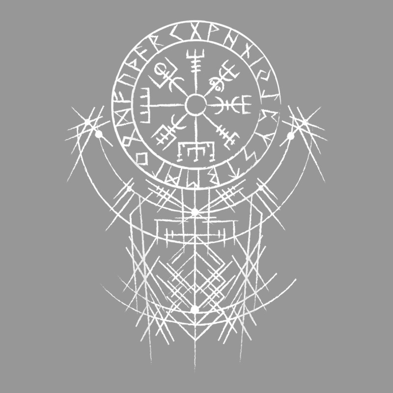 Vegvísir Viking Compass (on Back)   Vegvisir Vikings T Shirt Women's V-Neck T-Shirt by kadejahdomenick | Artistshot