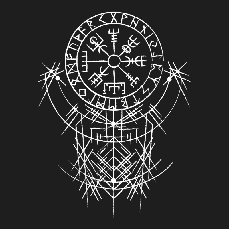 Vegvísir Viking Compass (on Back)   Vegvisir Vikings T Shirt Classic T-shirt by kadejahdomenick | Artistshot