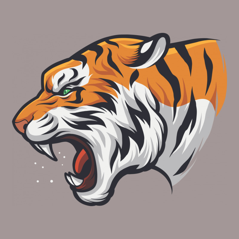 Tiger Head Vector Vintage Hoodie | Artistshot