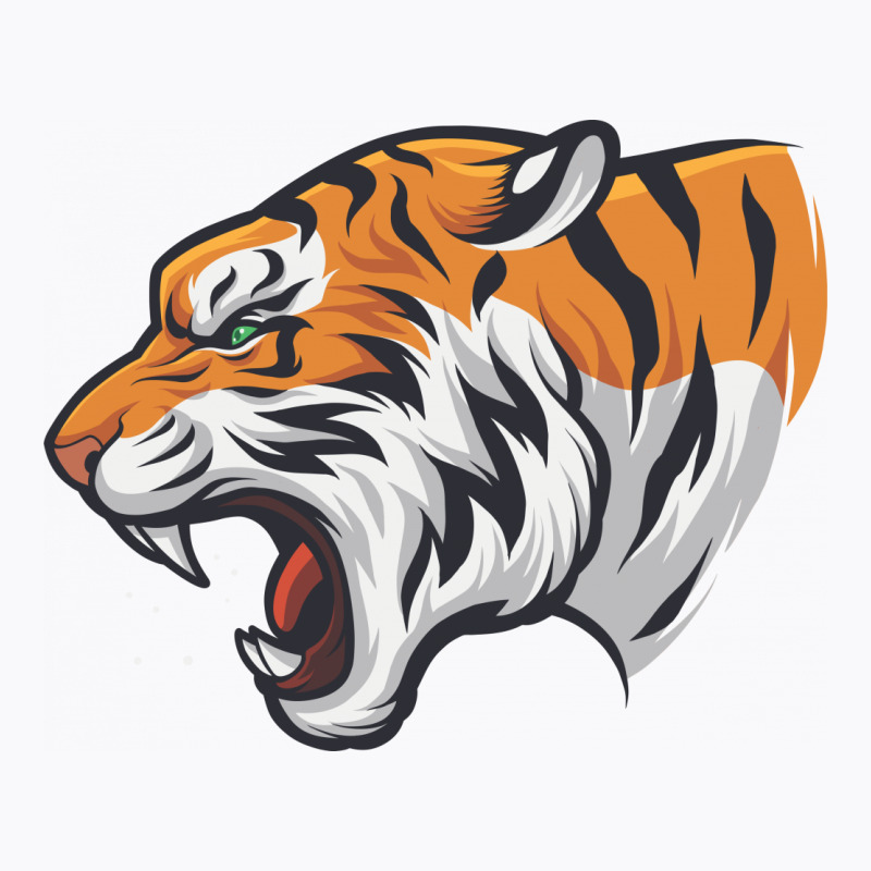 Tiger Head Vector T-shirt | Artistshot