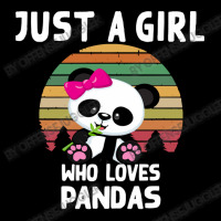 Bear Just A Girl Who Loves Pandas Gift Cropped Hoodie | Artistshot