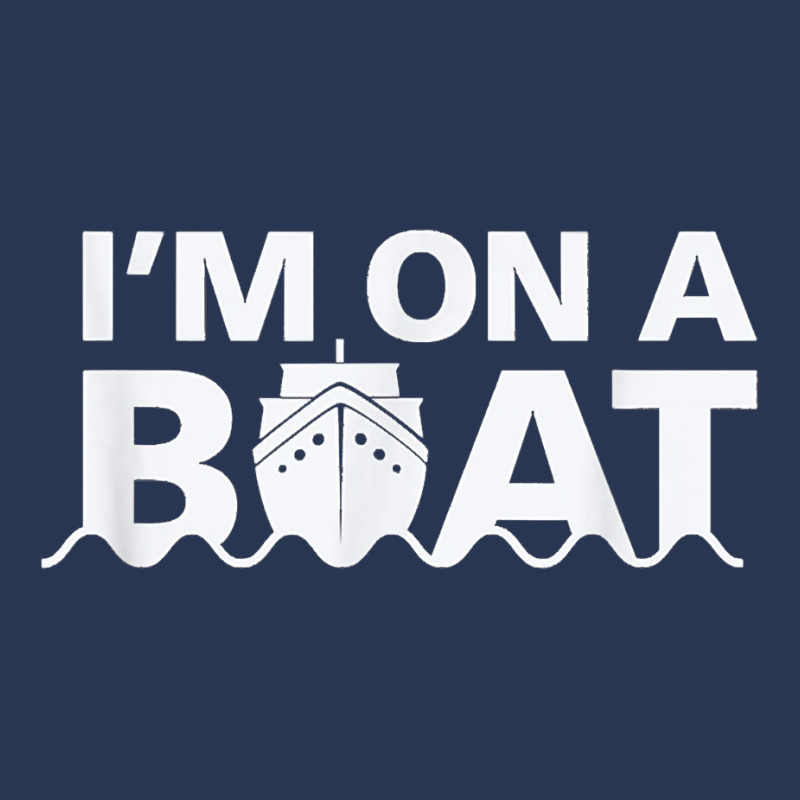 Sailing I'm On A Boat T Shirt Blue Water Sea Men Denim Jacket | Artistshot