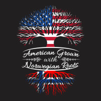 American Grown With Norwegian Roots T-shirt | Artistshot