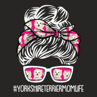 Womens Yorkie Mom Life Mothers Day Dog Puppy Yorkshire Terrier Pet T S Ladies Fitted T-shirt | Artistshot