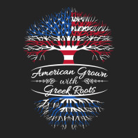 American Grown With Greek Roots 3/4 Sleeve Shirt | Artistshot