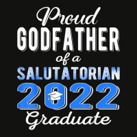 Proud Godfather Of 2022 Salutatorian Class 2022 Graduate T Shirt Scorecard Crop Tee | Artistshot