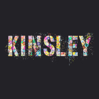 First Name Kinsley Flowery Girl Custom Flowers Birthday T Shirt Youth Tee | Artistshot