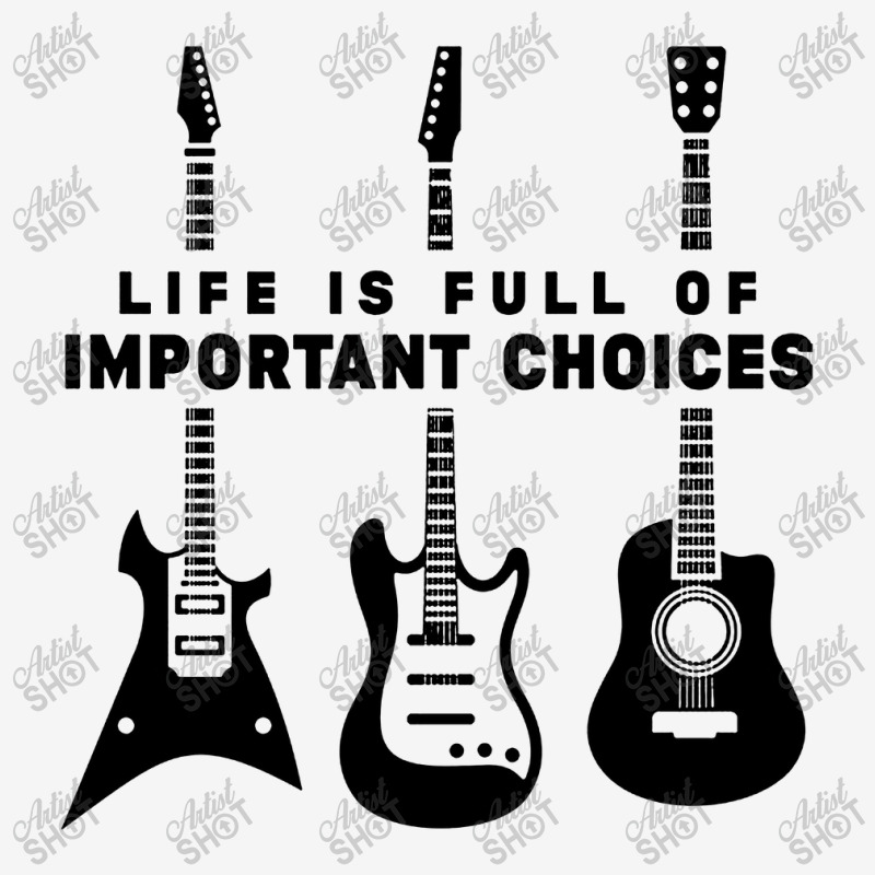 Life Is Full Of Important Choices Guitar Adjustable Cap by GegerGeden | Artistshot