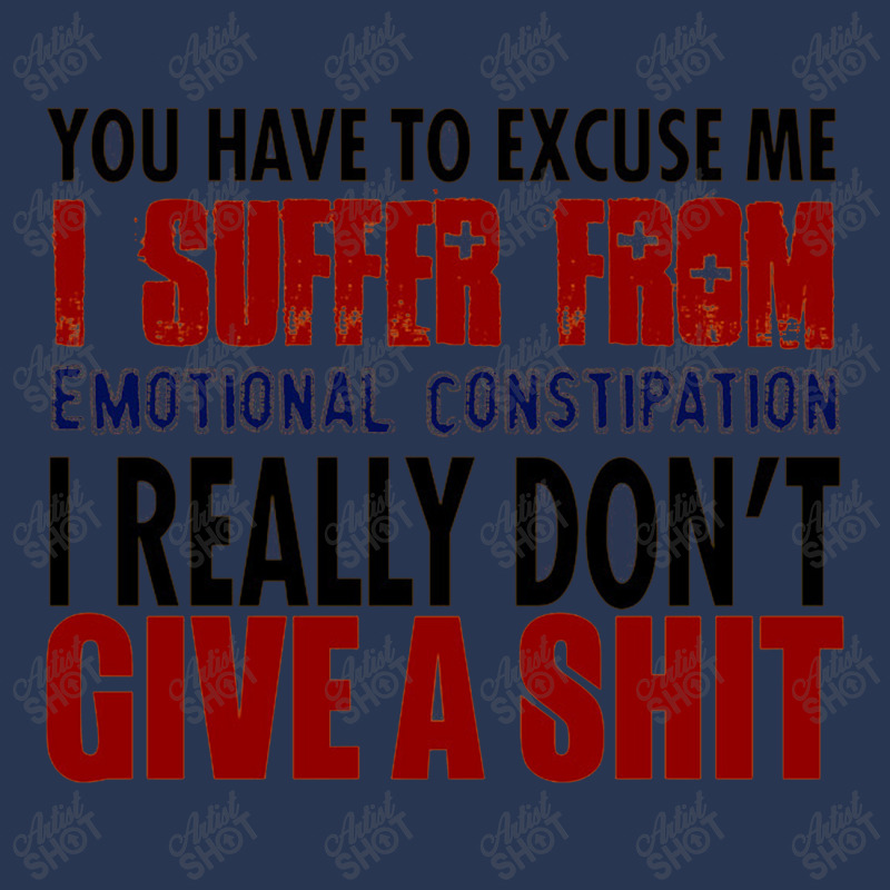 You Have To Excuse Me I Suffer From Emotional Constipation Ladies Denim Jacket by yaktubu | Artistshot