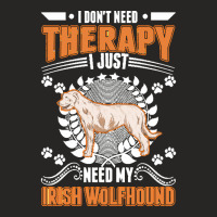 Irish Wolfhound T  Shirt Irish Wolfhound Therapy T  Shirt Ladies Fitted T-shirt | Artistshot