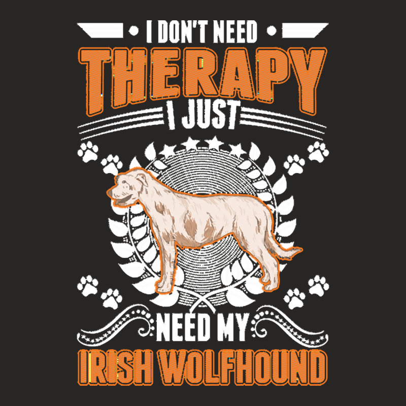 Irish Wolfhound T  Shirt Irish Wolfhound Therapy T  Shirt Ladies Fitted T-Shirt by ashlynnwilkinson457 | Artistshot